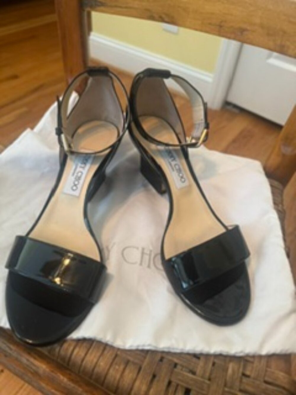 Jimmy Choo Edina 65 Black Sandals EU 38